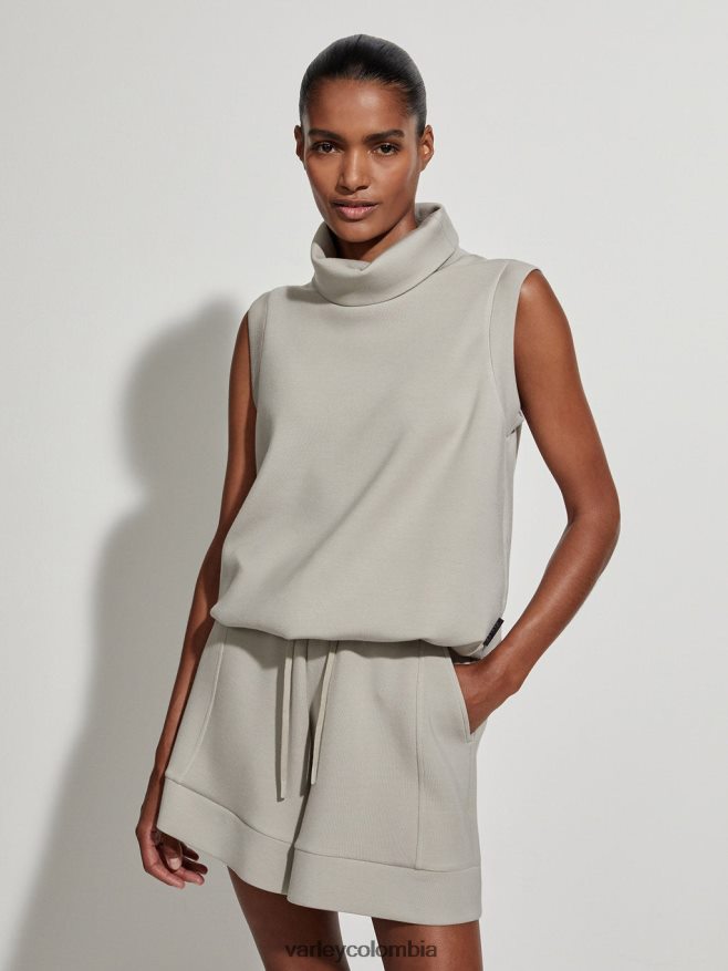 gris salvia mujer camiseta sin mangas leigh con cuello alto vestir 8X480B34 Varley 8X480B34 Varley Colombia capas sin esfuerzo Varley pullover son la version elegante de los nuevos estilos